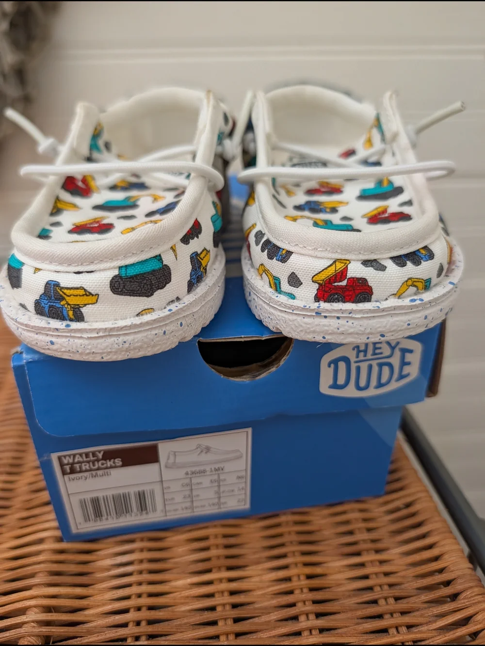 Hey Dude Toddler Truck Sneakers Size 6 NEW